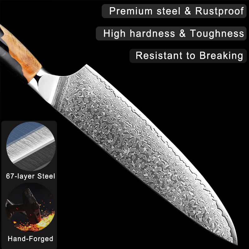 3-Piece Damascus Knife Set - Starter Knife Set