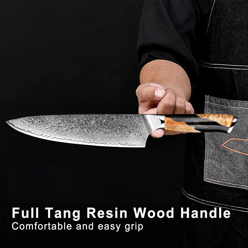 3-Piece Damascus Knife Set - Starter Knife Set