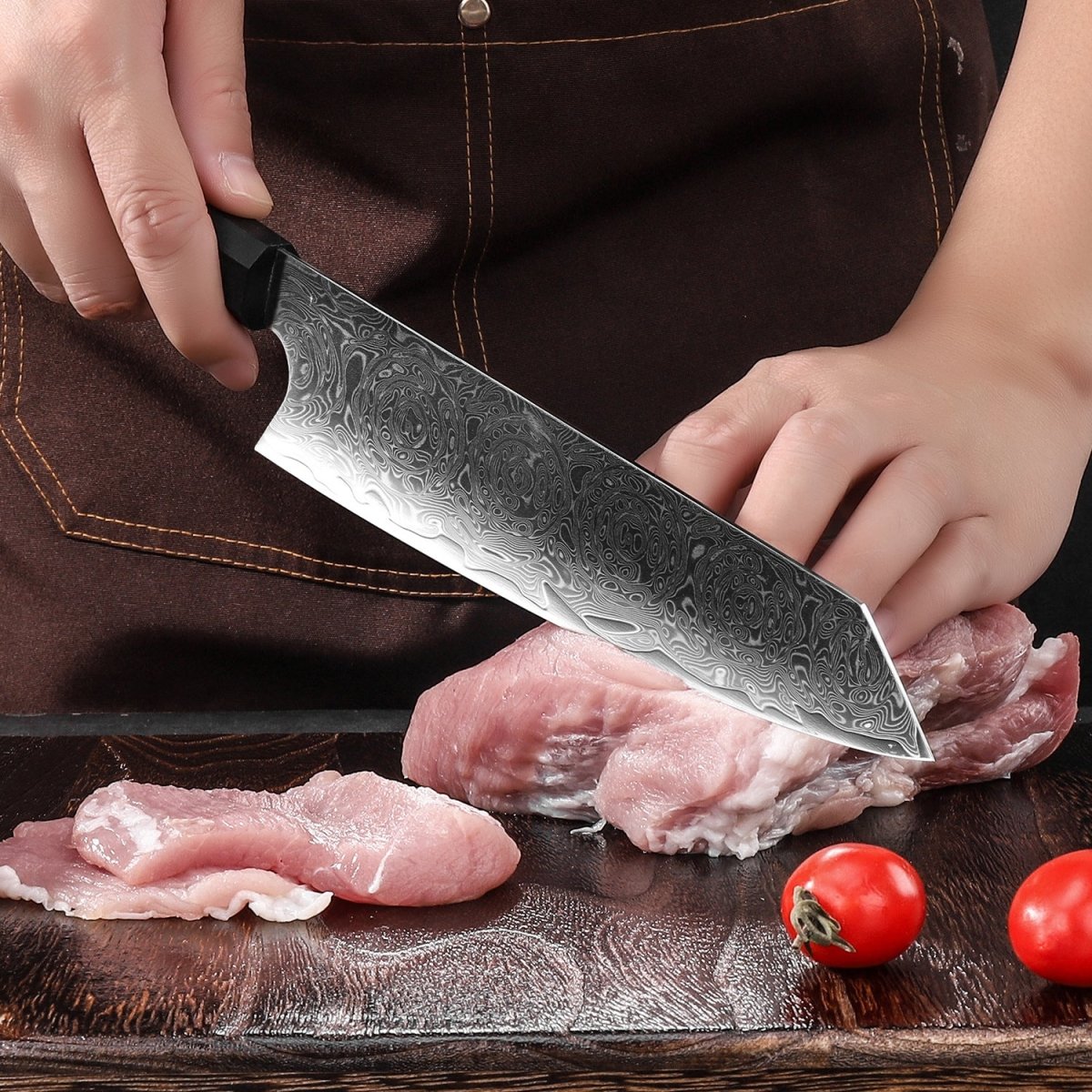 4-Piece Damascus Steel Kitchen Knife Set