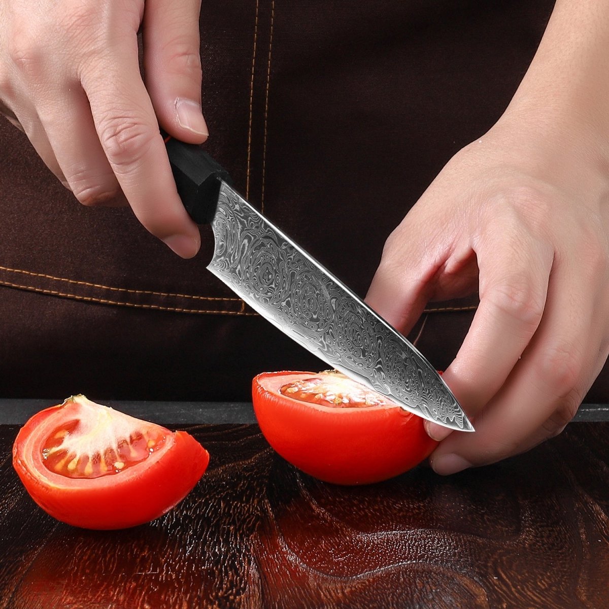 4-Piece Damascus Steel Kitchen Knife Set