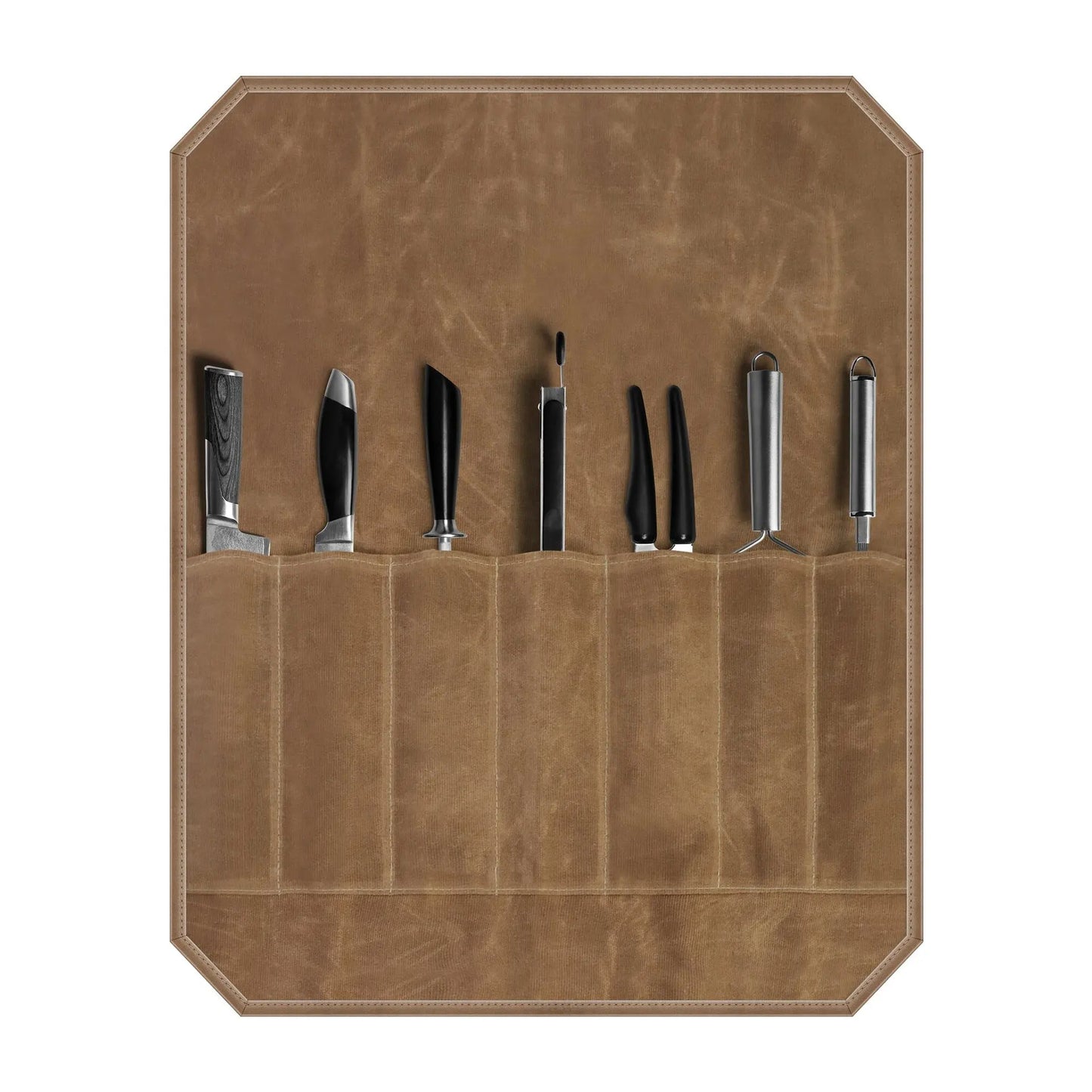 Waxed Canvas Chef Knife Roll – Rugged. Reliable