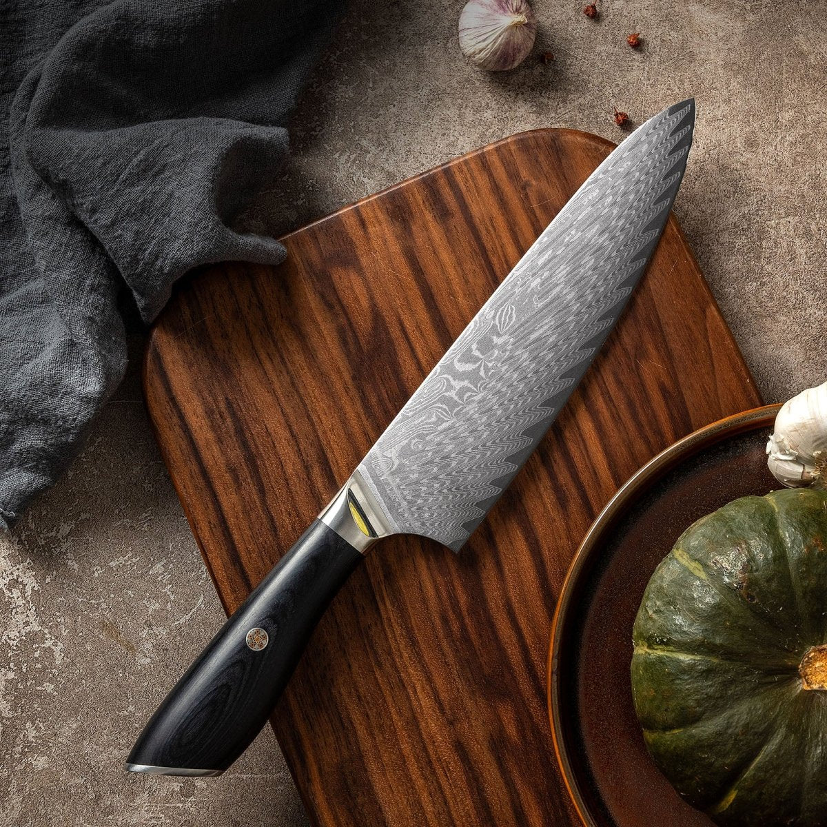 8 Inch Japanese Damascus Chef Knife