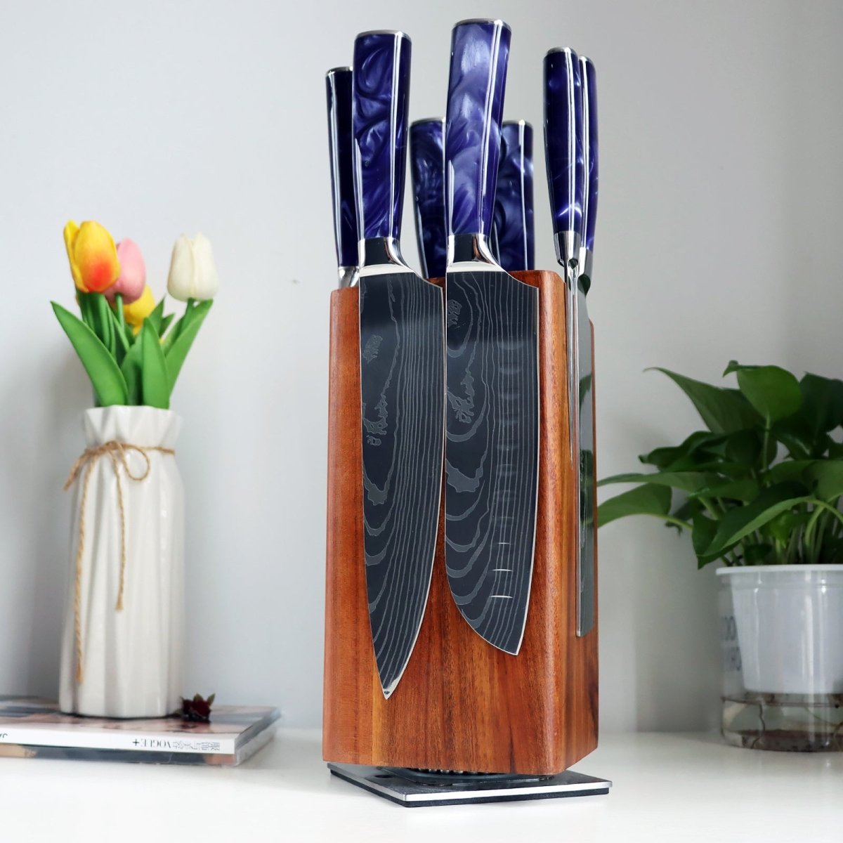 8-Piece Professional Kitchen Knife Block Set