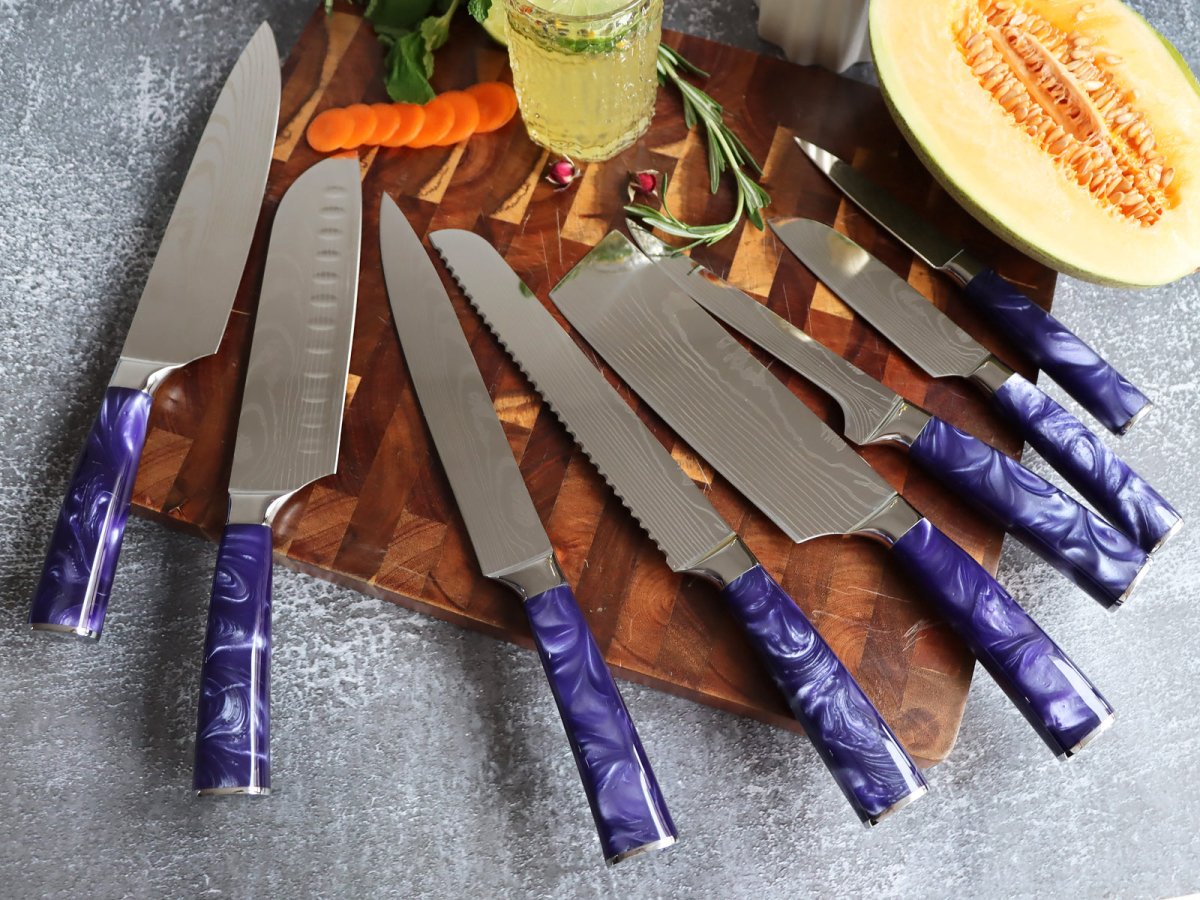 8-Piece Professional Kitchen Knife Block Set