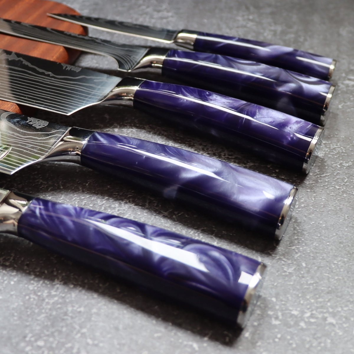 8-Piece Professional Kitchen Knife Block Set