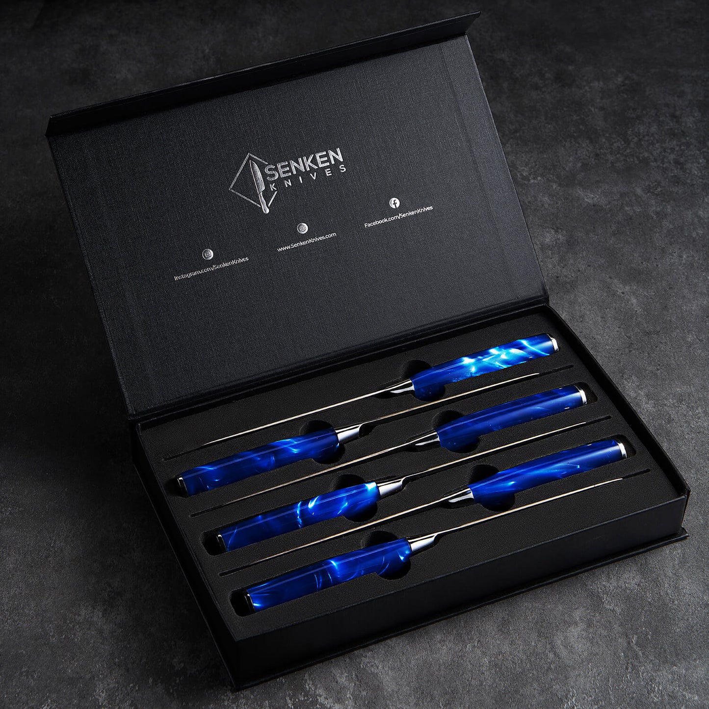 "Cerulean" 16-Piece Japanese Knife Block Set