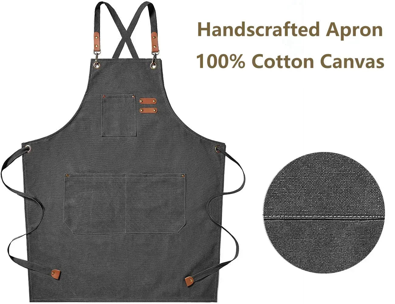 Hector Canvas Kitchen Apron – Comfort Durability Style