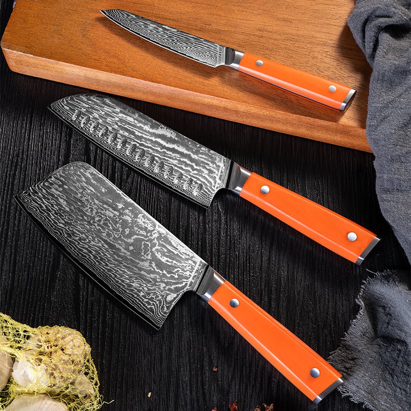 Japanese Damascus Kitchen Knife