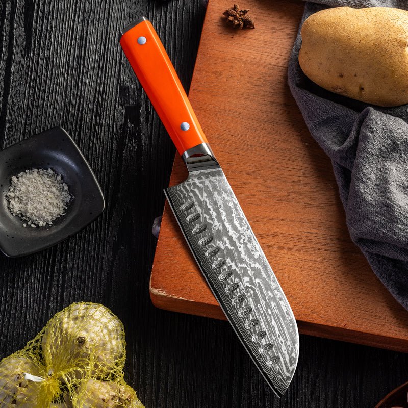 Japanese Damascus Kitchen Knife
