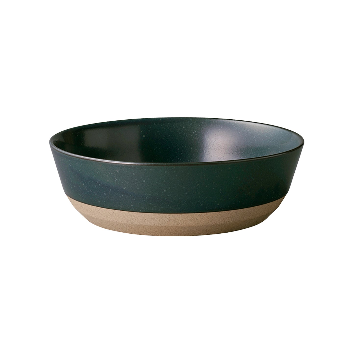 Kinto black matte ceramic lab bowl for storage