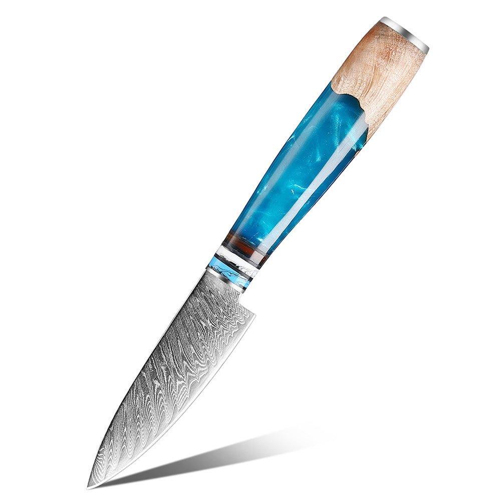 4 Piece Damascus Steel Kitchen Knives Set