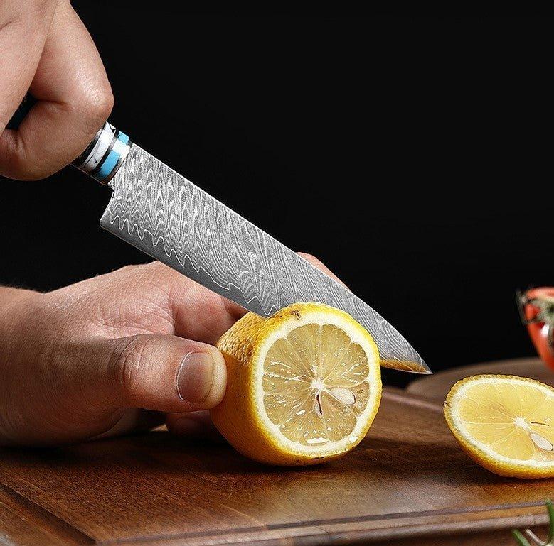 4 Piece Damascus Steel Kitchen Knives Set