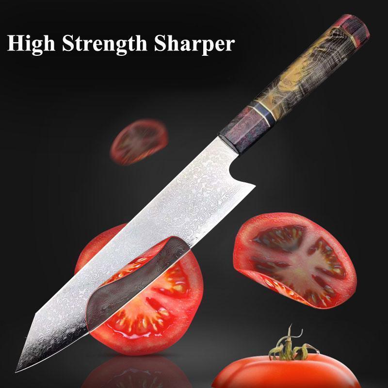 Japanese Chef Knife - Damascus Steel Blade