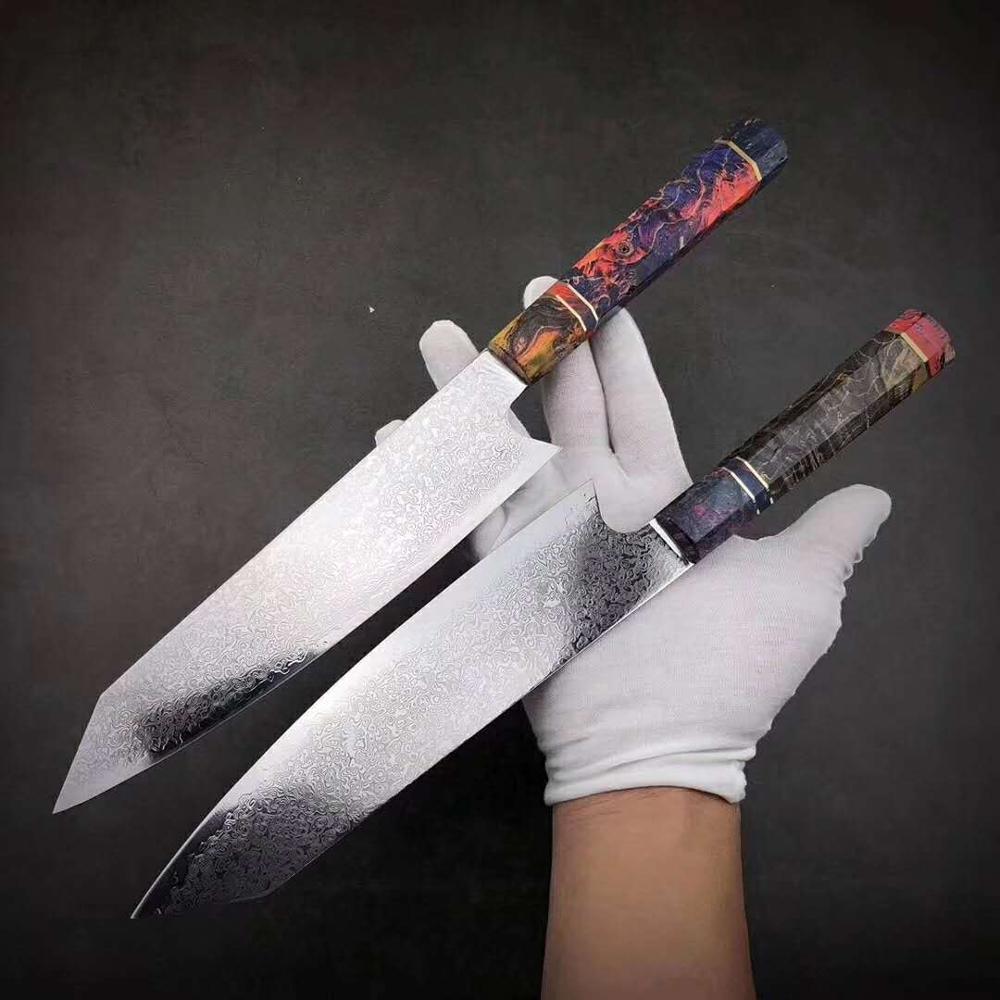 Japanese Chef Knife - Damascus Steel Blade