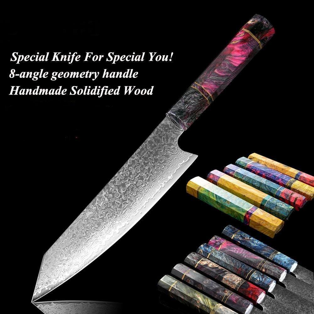 Japanese Damascus Kitchen Knives, 8 Inch VG10 Damascus Steel Chef knife