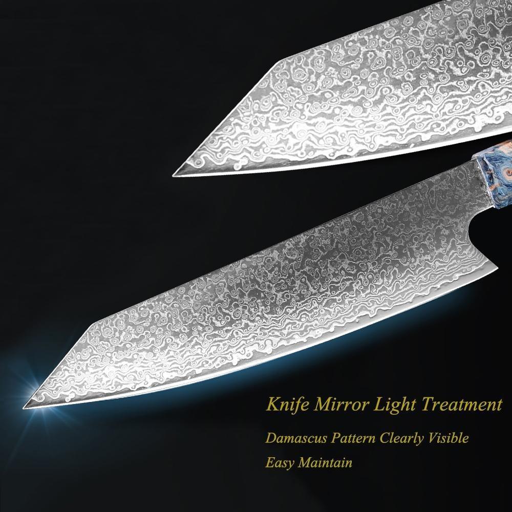 Japanese Damascus Kitchen Knives, 8 Inch VG10 Damascus Steel Chef knife
