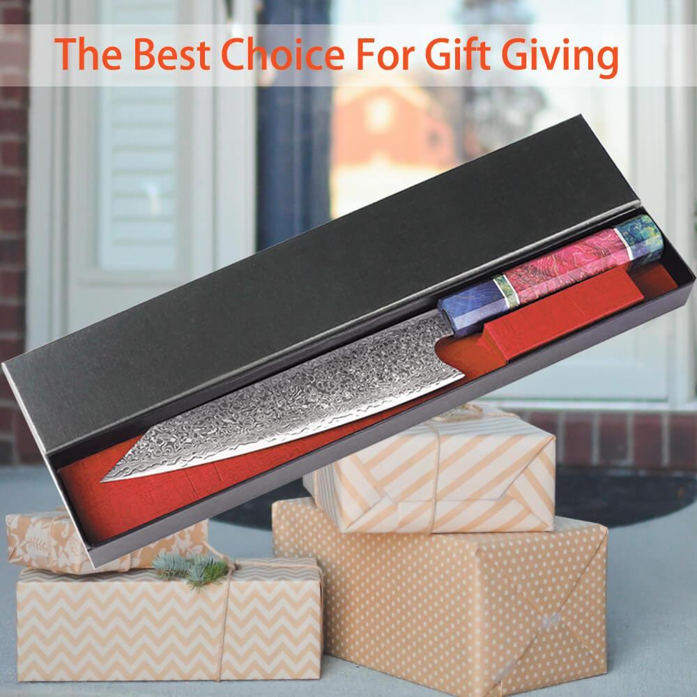 Japanese Damascus Kitchen Knives, 8 Inch VG10 Damascus Steel Chef knife