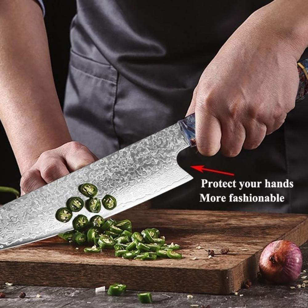 Japanese Chef Knife - Damascus Steel Blade