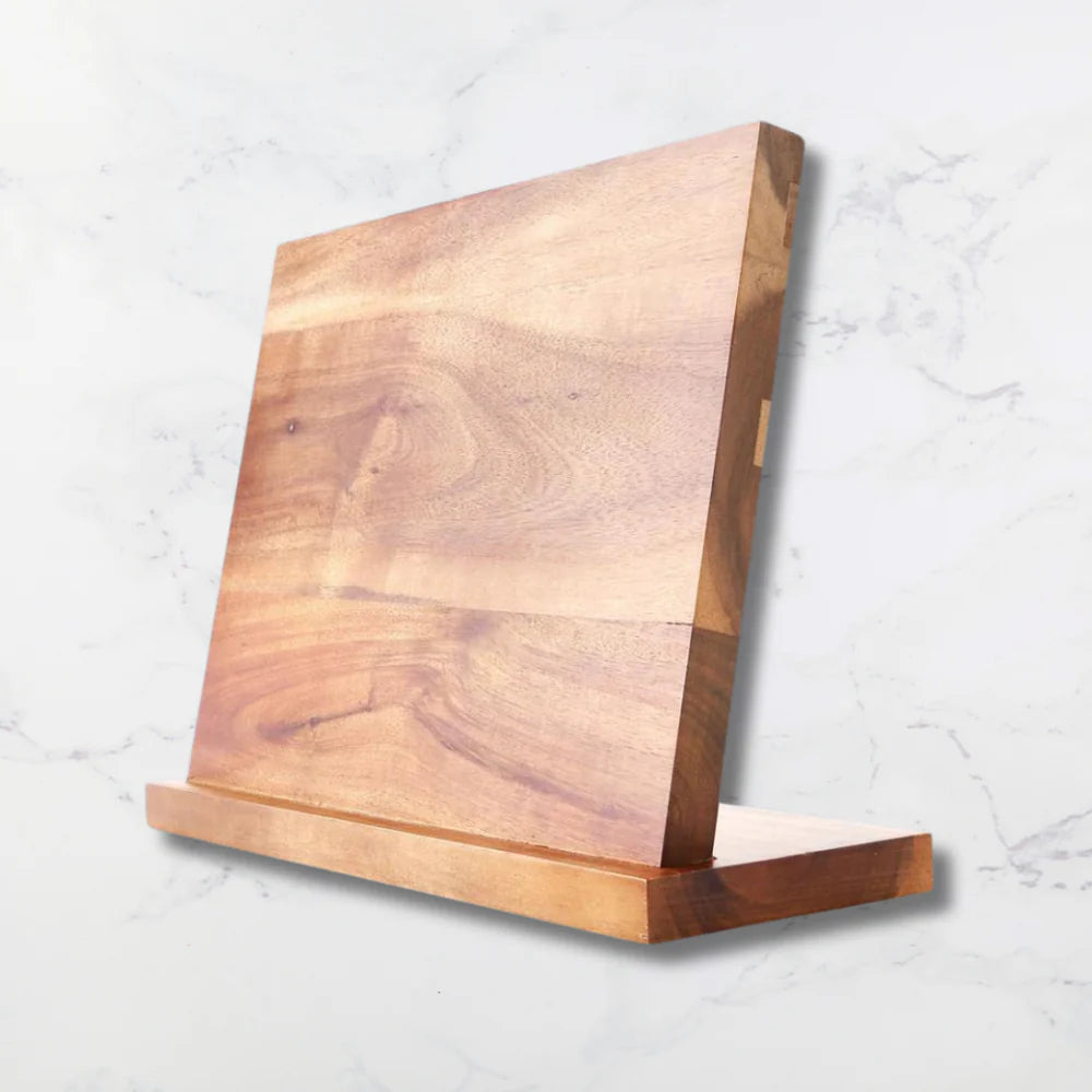 Acacia Wood Magnetic Knife Block Holder