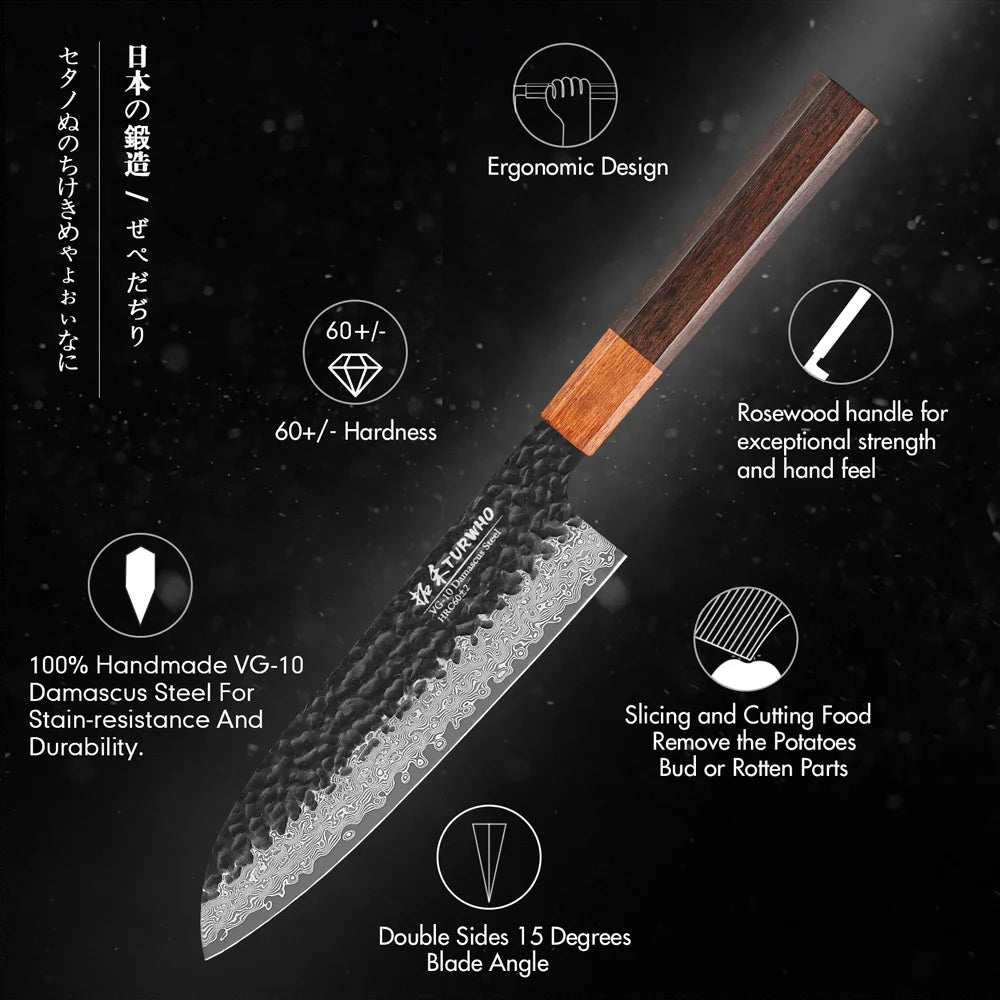 8-Inch Japanese Chef Knife – Professional High-Carbon Steel