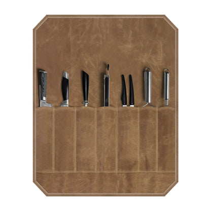 Waxed Canvas Chef Knife Roll – Rugged. Reliable