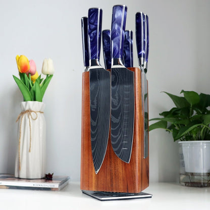 8-Piece Professional Kitchen Knife Block Set
