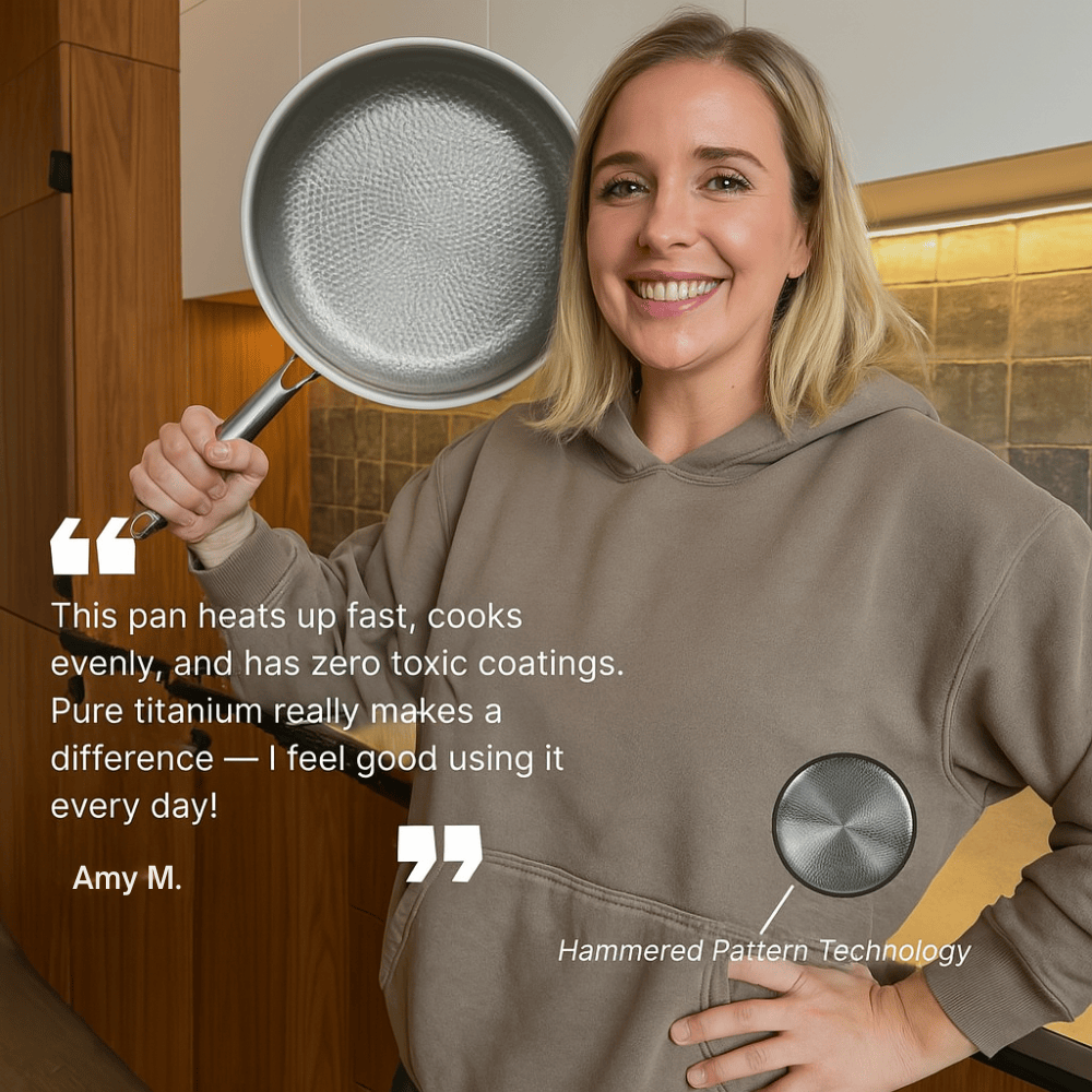 Hammered Wok Pan – Non-Stick, Durable & Toxin-Free