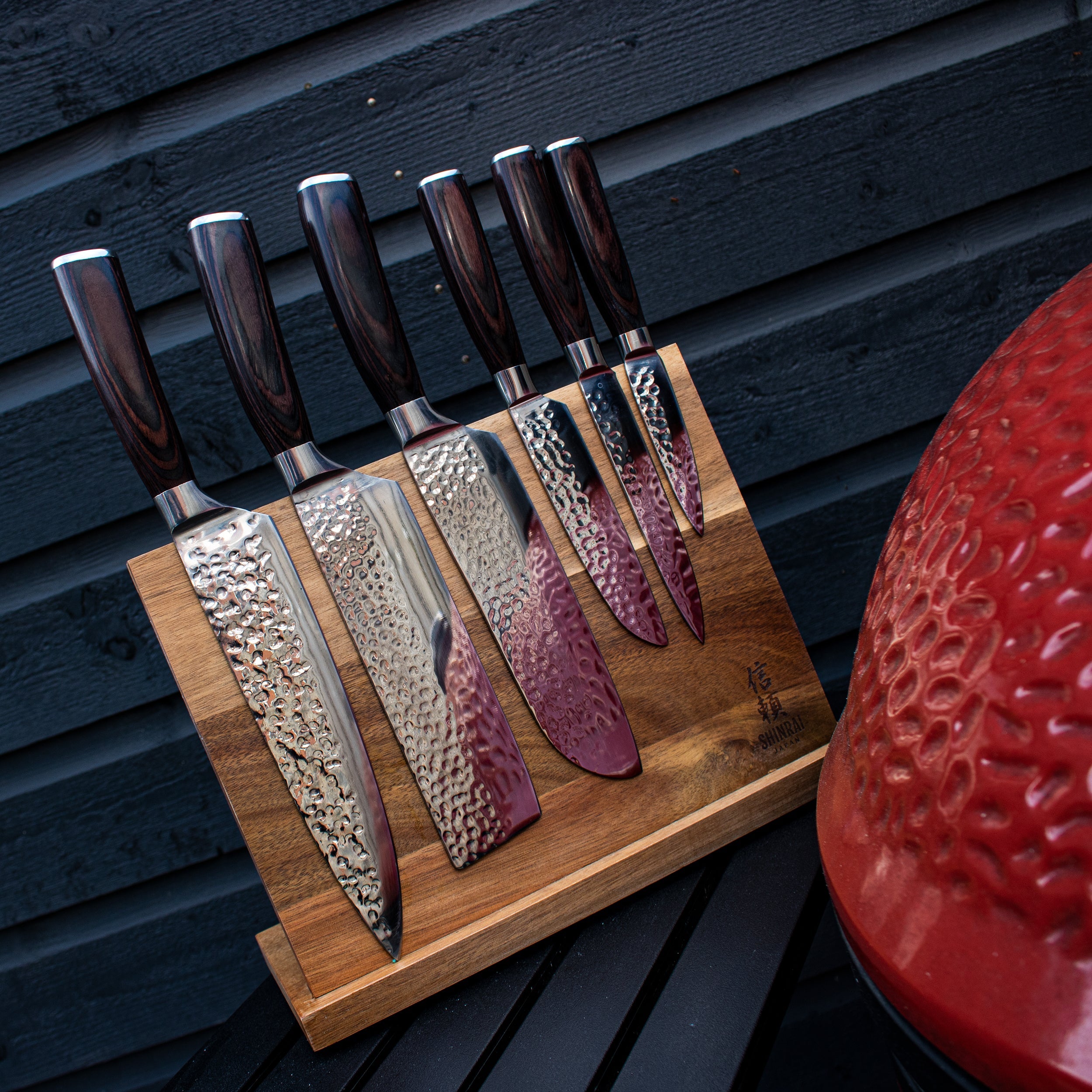 Hammered Stainless Steel Series 6-piece Knife Set
