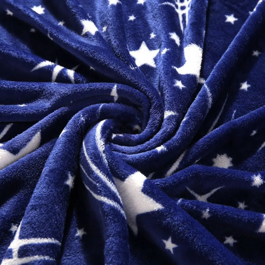 Celeste Starry Flannel Blanket