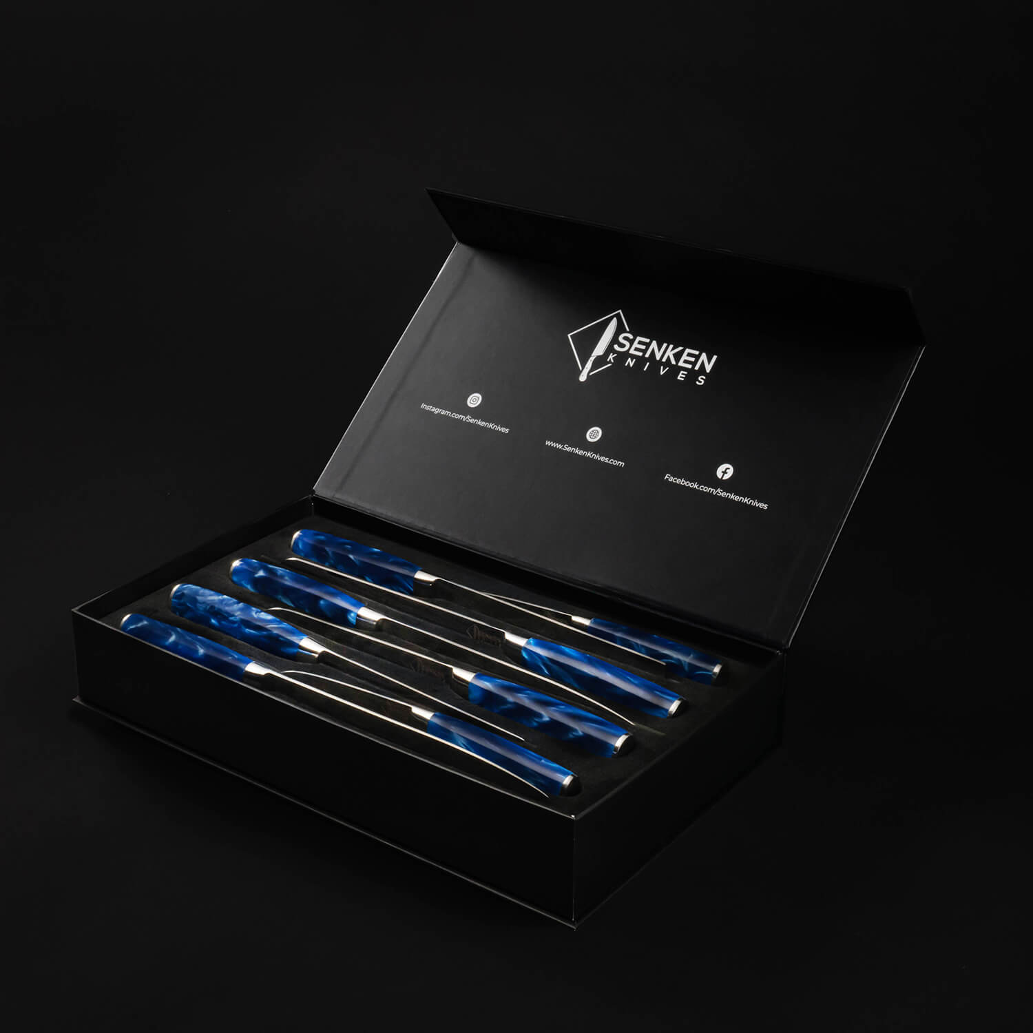 "Cerulean" 16-Piece Japanese Knife Block Set