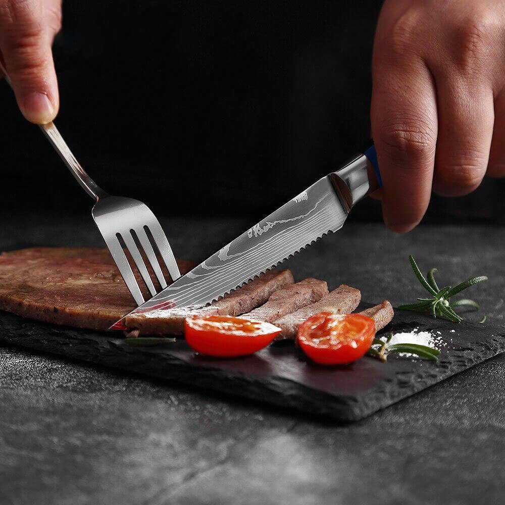 "Cerulean" 16-Piece Japanese Knife Block Set