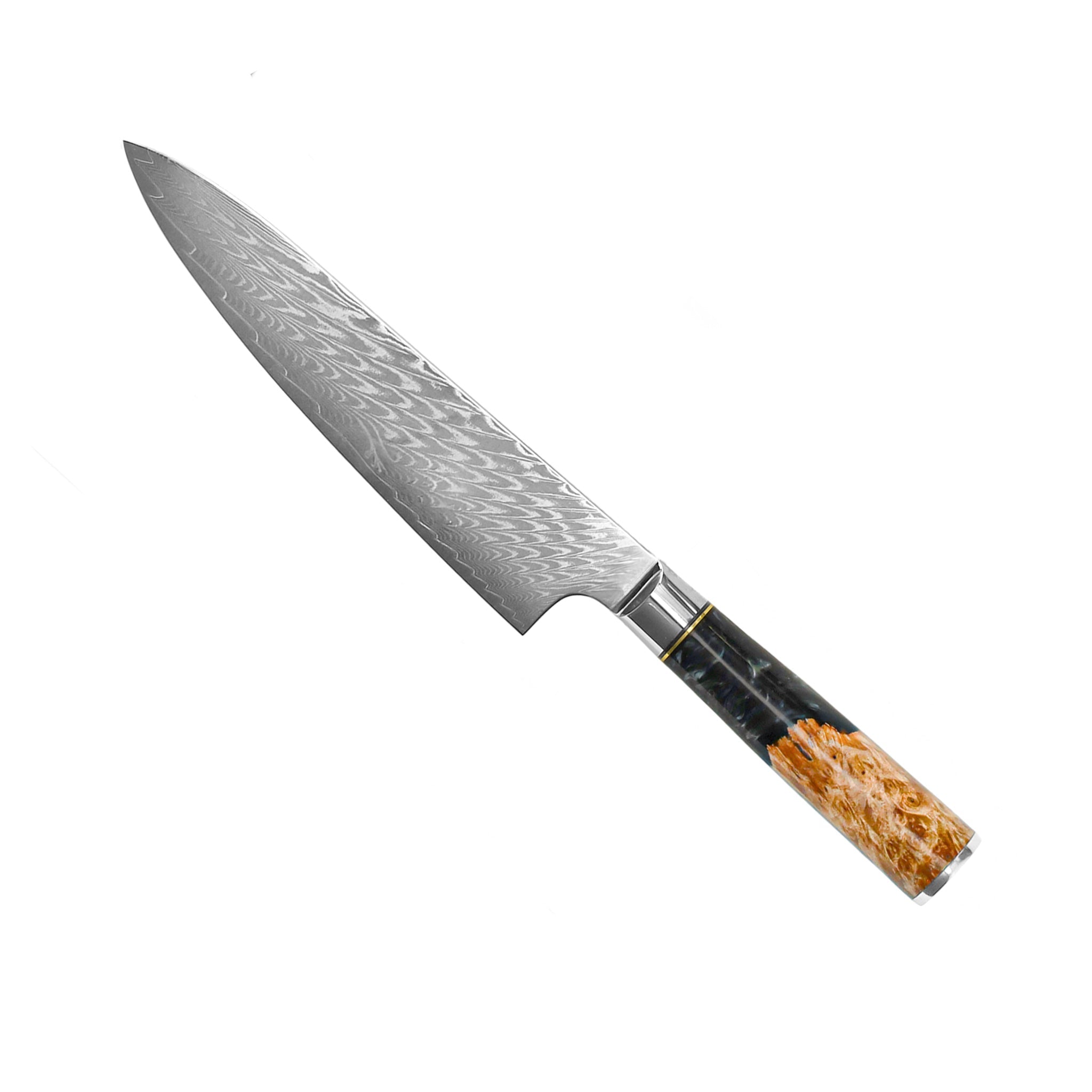 Epoxy Onyx 6-Piece Damascus Knife Set