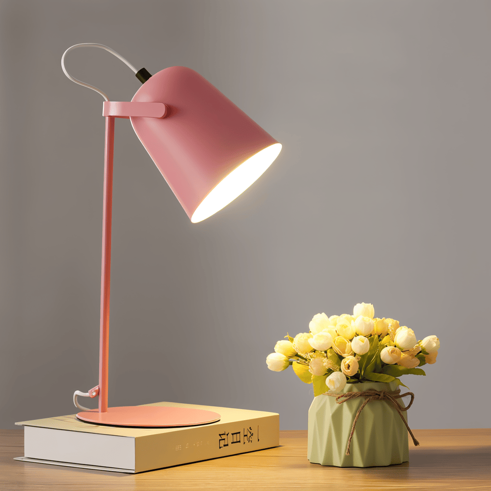 Macaron Table Lamp – Nordic Yellow Adjustable Desk Lamp