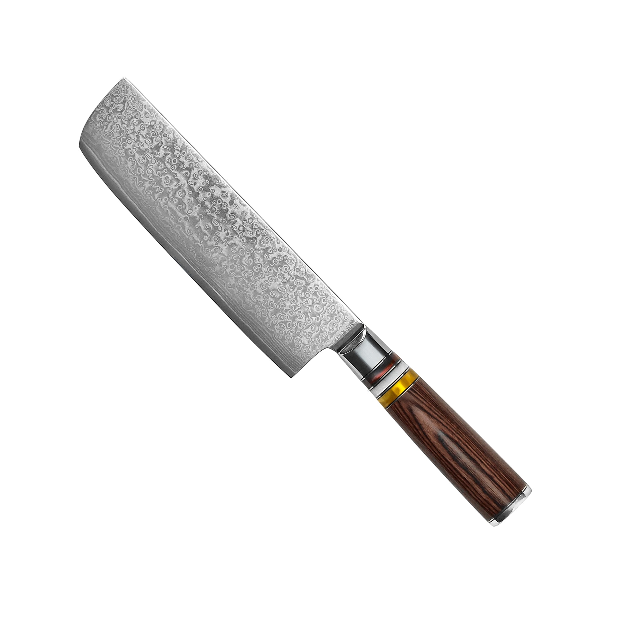 Micarta Jewels 7-Piece Damascus Knife Set