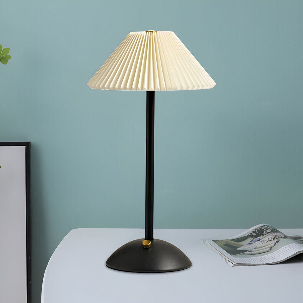 AluBrite – Rechargeable Aluminium LED Umbrella Lamp with Touch Dimmer