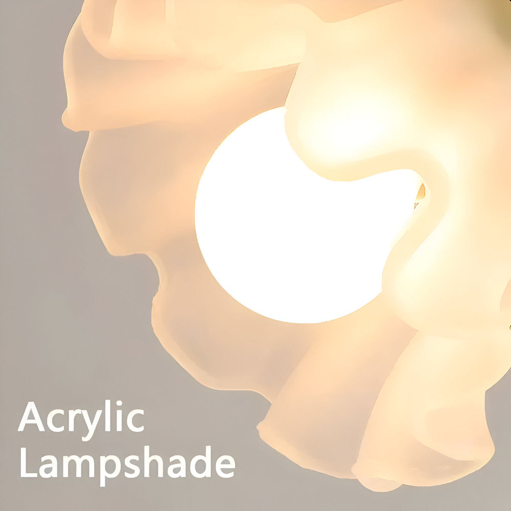 French Antique-Style Table Lamp – Decorative Flower Design Lamp for Bedroom & Living Room