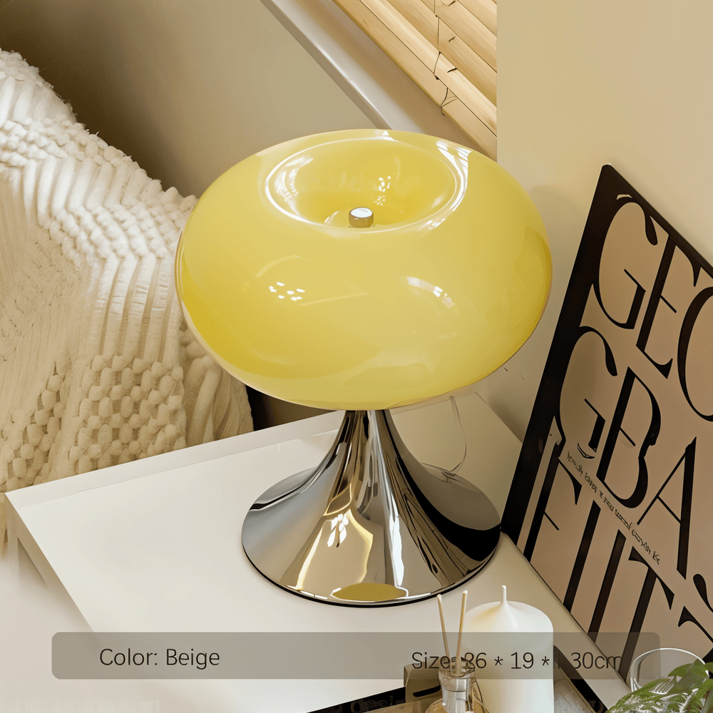 Apple LED Lamp – Curvy Macaron Glass Table Lamp