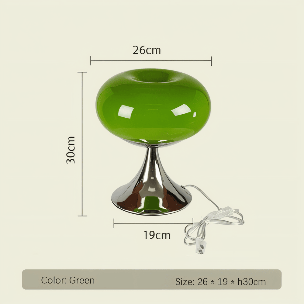 Apple LED Lamp – Curvy Macaron Glass Table Lamp