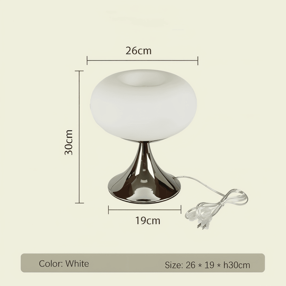 Apple LED Lamp – Curvy Macaron Glass Table Lamp