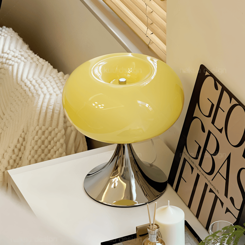 Apple LED Lamp – Curvy Macaron Glass Table Lamp