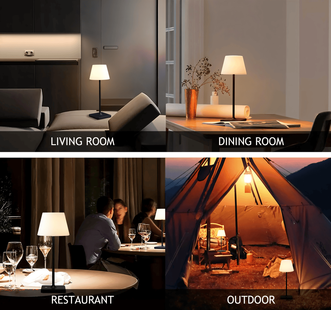 Portable Touch Table Lamp – Dimmable Rechargeable LED Light