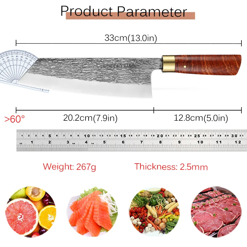 Hector Professional Japanese Hand-Forged Chef Cleaver