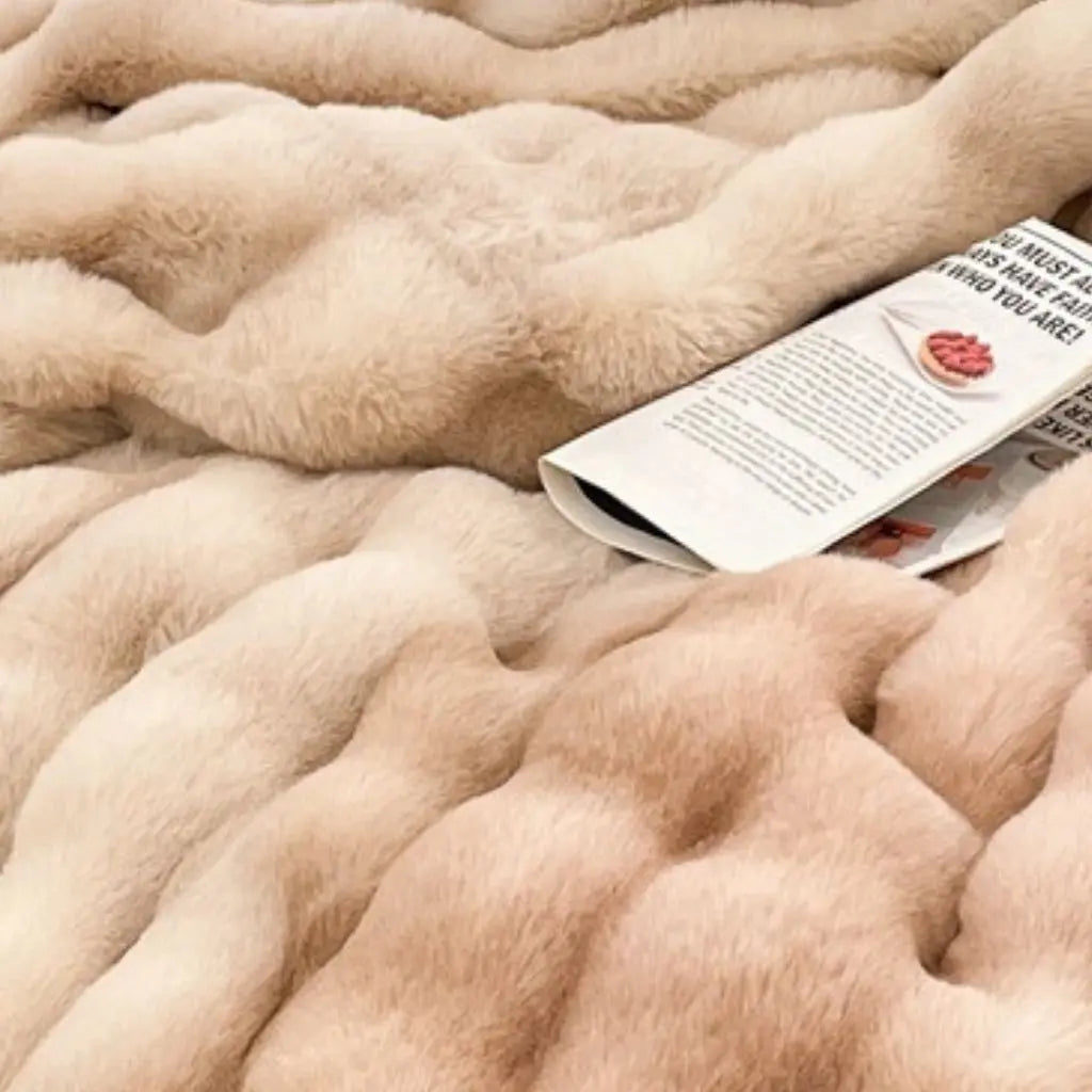 Dehaired Angora Velvet Blanket