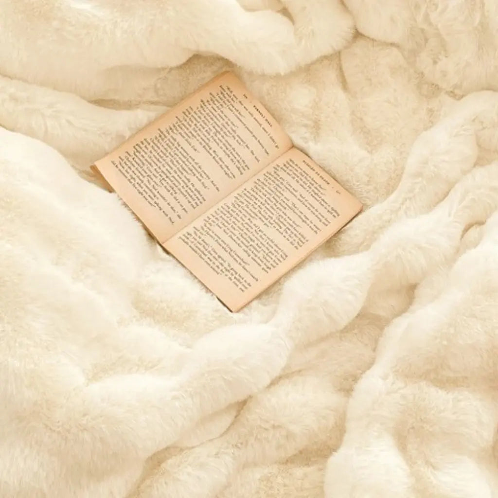 Dehaired Angora Velvet Blanket