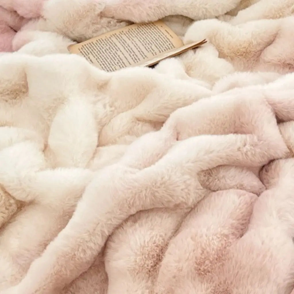 Dehaired Angora Velvet Blanket