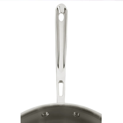 Heavy-Duty All-Clad Copper Core Saute Pan with Lid for Commercial Kitchen Applications