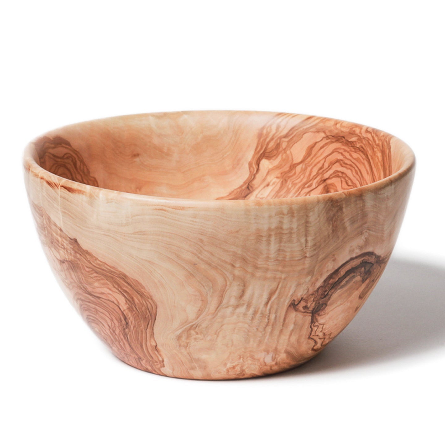 Stunning olivewood salad bowl with a rich texture and sophisticated style