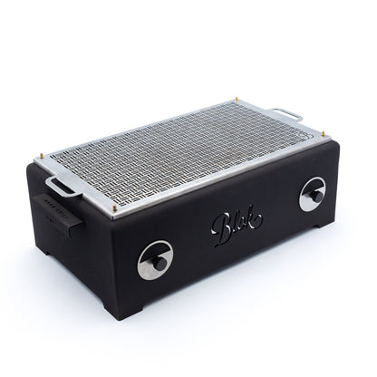 Close-up of Black Blok Naka Table Grill for Outdoor Kitchen
