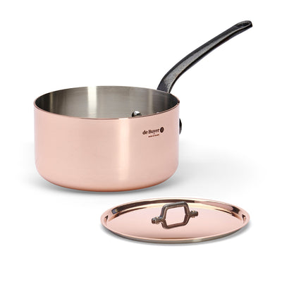 De Buyer Prima Matera CI induction saucepan with lid for cooking