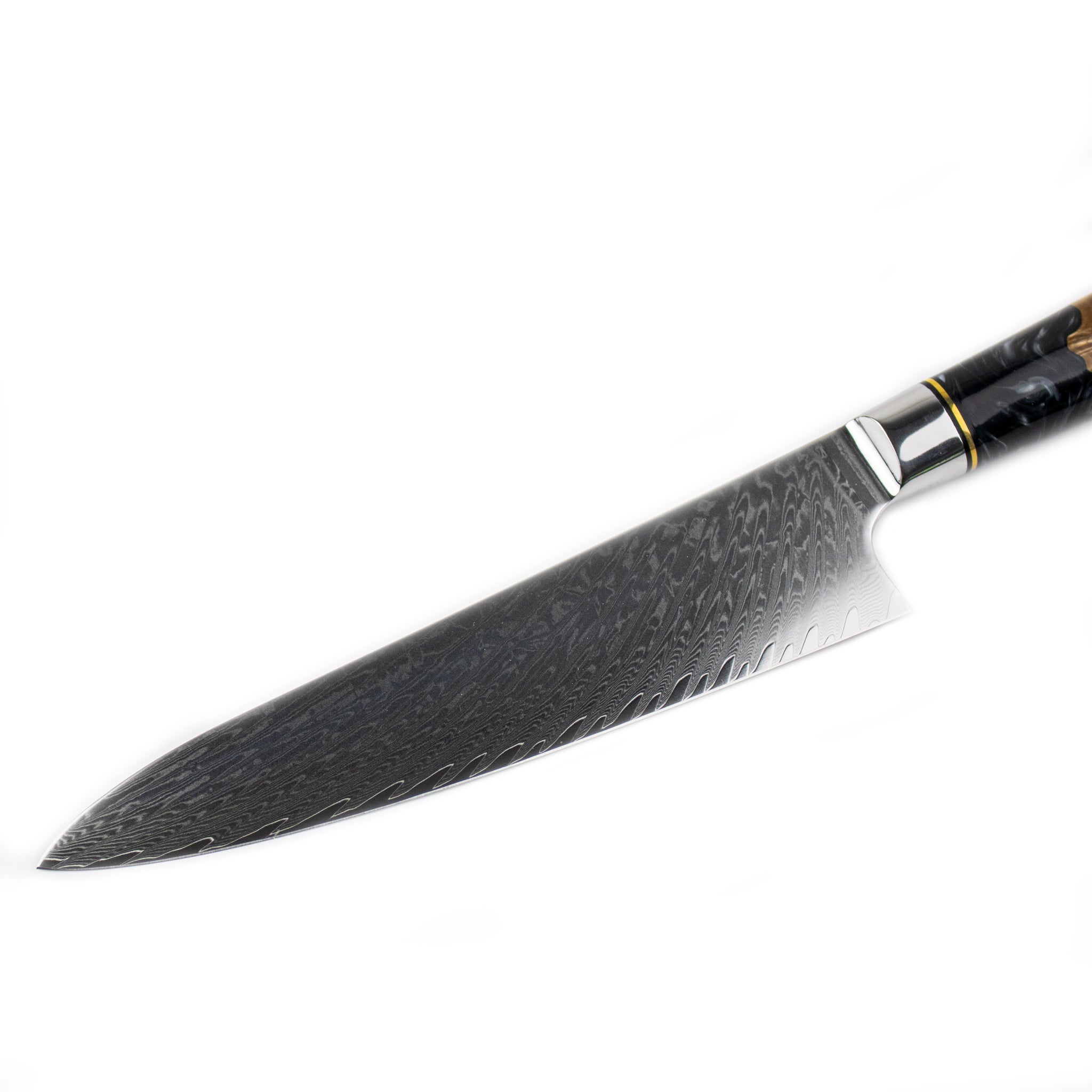 Epoxy Onyx - Damascus Chef's Knife 20 cm